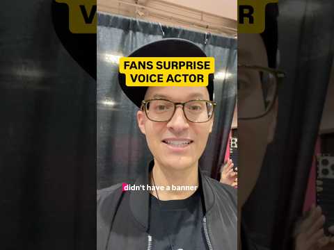 Fans Surprise Voice Actor!