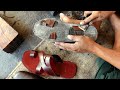 Leather sandal making Factory