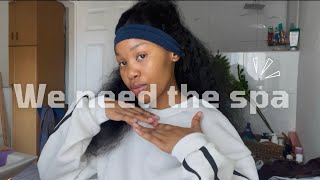 #vlog : Spa solo date , Abit of wine was needed… Cooking & chilling with my new family ❤️.