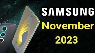 Samsung Top 5 UpComing Mobiles November 2023  Price & Launch Date in india