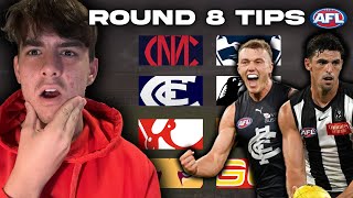 ROUND 8 TIPS + PREDICTIONS 2024