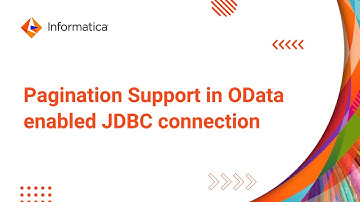 Pagination Support in OData enabled JDBC connection in Informatica Cloud Application Integration