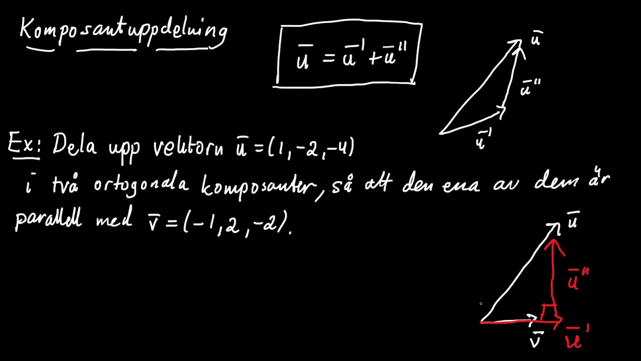 Vektorer del 8 - komposantuppdelning