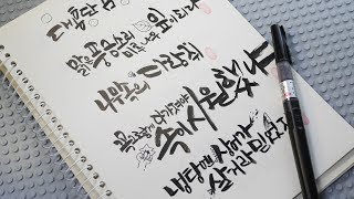 초보가 더초보에게 - 캘리그라피 기초강좌