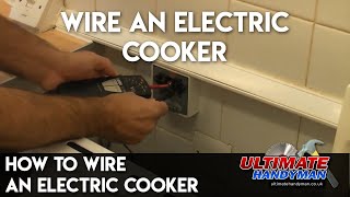 How to wire an electric cooker