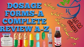 Dosage forms-A complete review| formulation| pharmaceutical industry|#pharmacy| #pharmaceutical