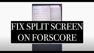 QUICK FIX! ForScore new feature of Split Screen (Two Scores Show At One)