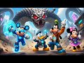 Mickey & Friends vs the Giant Cyber Snake! Epic Escape Adventure 🚀 | Funny Mickey Animation