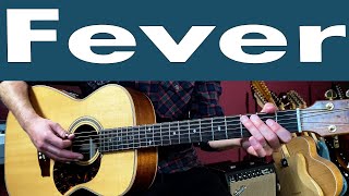 Video thumbnail of "Peggy Lee Fever Guitar Lesson + Tutorial + TABS"