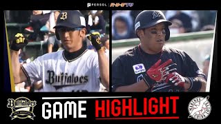 2022年7月10日 オリックス対千葉ロッテ 試合ハイライト