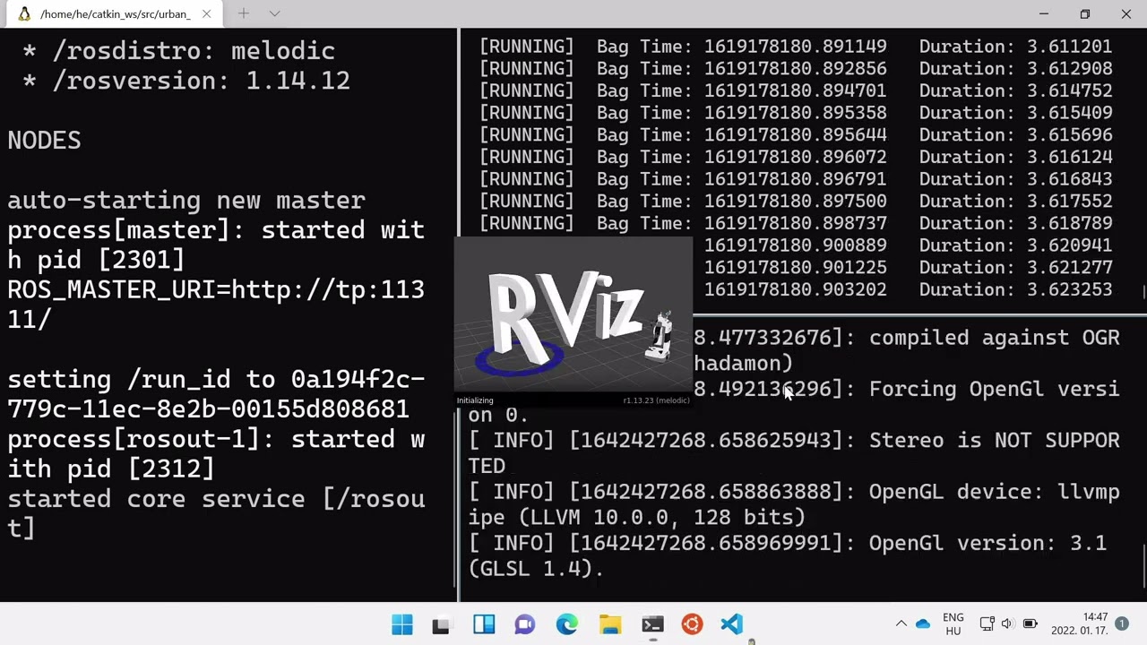 ROS 1 (old) tutorial urban_road_filter