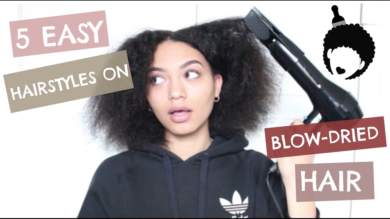 15 Natural Hairstyles on BlowDried Hair  Jazzy Monique  YouTube