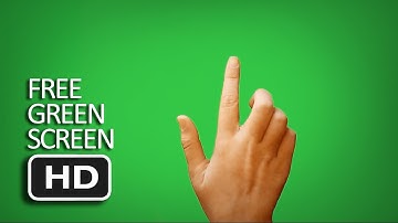 Free Green Screen - Finger Touching Screen Compilation
