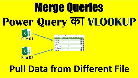 How to Easily Merge Queries from Different Excel Files with Power Query! (In Hindi)