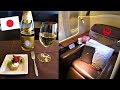 Japan Airlines First Class 777 Chicago to Tokyo Narita