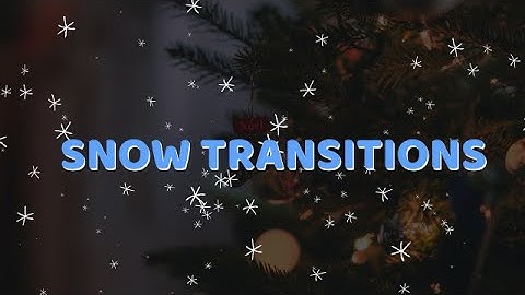 Snow Transitions And Backgrounds Final Cut Pro Templates