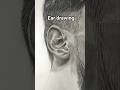 How to draw ear with charcoal #drawing #charcoaldrawing #art  #charcoalart #pencilsketchings #sketch