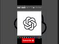 Adobe Illustrator-এ ChatGPT লোগো তৈরির সহজ ট্রিক! ✨| #logo #adobeillustrator #vectorart #shorts