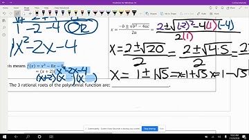Finding all roots given one rational root