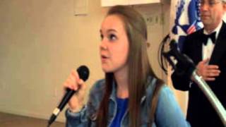 National Athem as sung by Hailey Hobbs