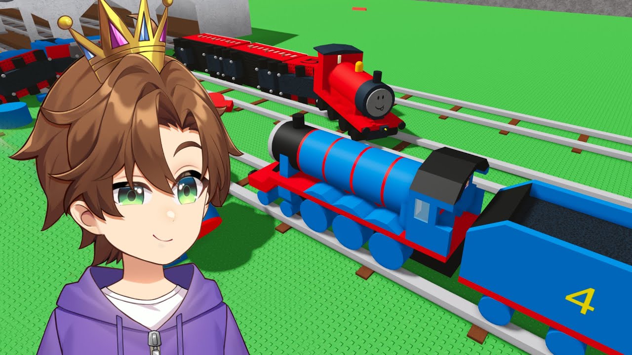 I use a Fast Train to RAM into a FASTER Train on roblox