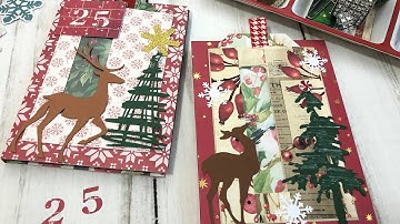 Tutorial Mini Album One Page Wonder No. 9 | Folio #2 - Holiday Theme - DIY - Snail Mail Ideas