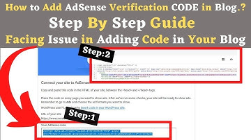 How to Add Google AdSense Verification Code in Blog | Step by Step Guide 2022 | WaheTech |