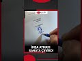 İmza atmayı sanata çeviren bir vatandaşın sıra dışı imzası.