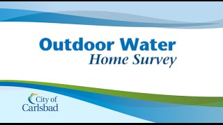 Water Saving Tips:  Outdoor Water Home Survey