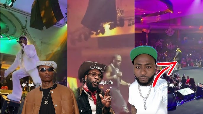 Davido,Wizkid And Burna Boy Come Face To Face With Each Other As They Perform - YouTube