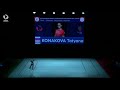 Tatyana konakova rus  2021 aerobics european silver medallist individual women