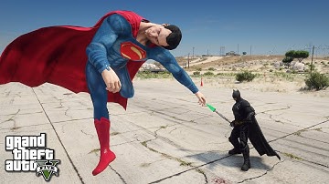 GTA 5 - Batman vs Superman - [4K] - Ultra Realistic Graphics Mod NaturalVision Evolved GTA V