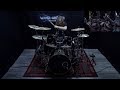 Extreme black metal drumming