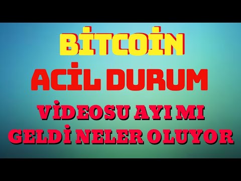 BİTCOİN ACİL DURUM VİDEOSU AYI MI GELDİ?