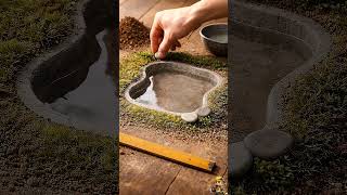 POV: A Hand Builds a Tiny Swimming Pool 😳💧  #timelapse #architecture #skyscraperconstruction