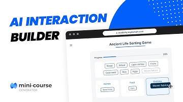 How to turn your educational content into interactions with AI? | AI Interaction Builder
