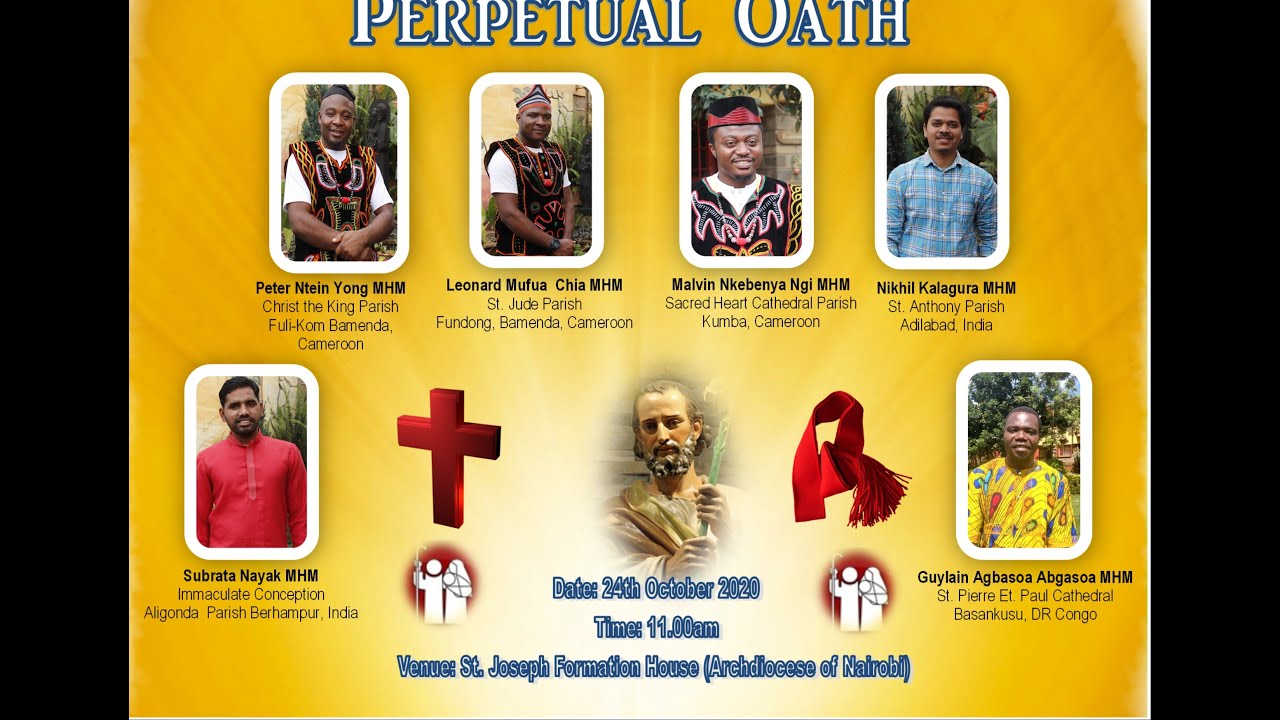 Mill Hill Missionaries P.O. 2020, Nairobi, 24th Oct 2020. Eucharistic