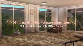 ✦ Move to New York with me📦🍃  Apartment tour‧ ₊˚ | Bloxburg vlog roleplay.