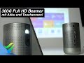 Mini Beamer mit Akku, Touchpad, Android und Full HD für 300€ im Test (Blitzwolf VP4) | Venix