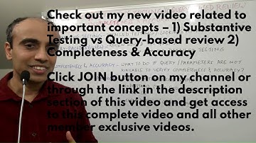 IT with Varun Vohra - ITGC & Risk - Substantive Testing / Completeness & Accuracy (Promo)