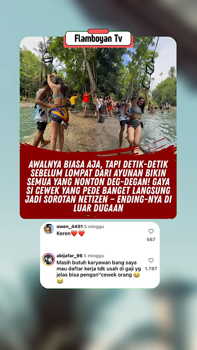 TERIAKAN SEMUA ORANG SAAT CEWEK INI AYUN KE SUNGAI BIKIN MERINDING!! 😱 #shorts #fyp #trending