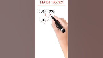 999 से गुना करने की सरल विधि | MULTIPLY TRICK OF 999 | math tric by go to knowledge | #shorts #trick