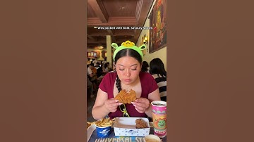 Everything I ate at Universal Studios Singapore 😍 omg I met Shrek!! 💚