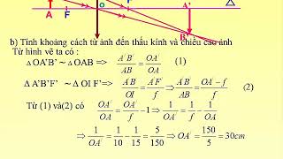 VẬT LÝ 9 - BÀI TẬP THẤU KÍNH HỘI TỤ