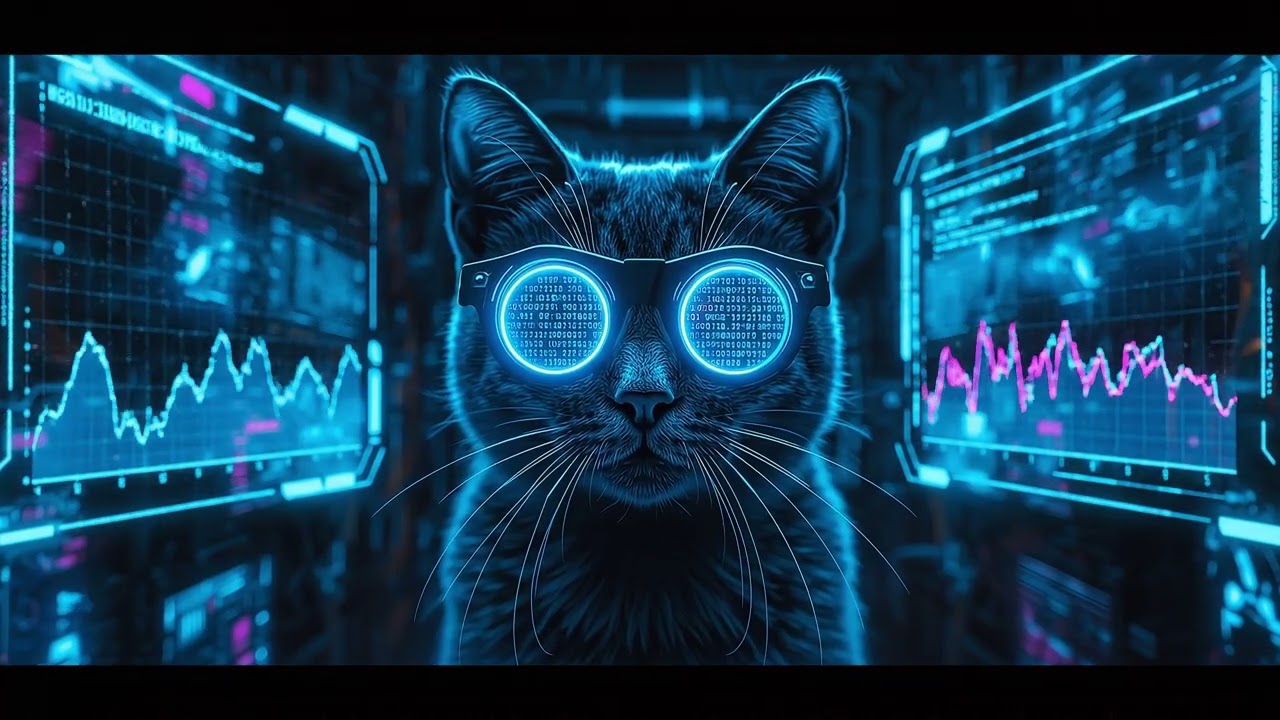 코딩할 때 듣는 사이버펑크 신스웨이브 💻 고도의 집중력을 위한 다크 앰비언트 |  Cyberpunk Synthwave for Coding & Programming 🐈