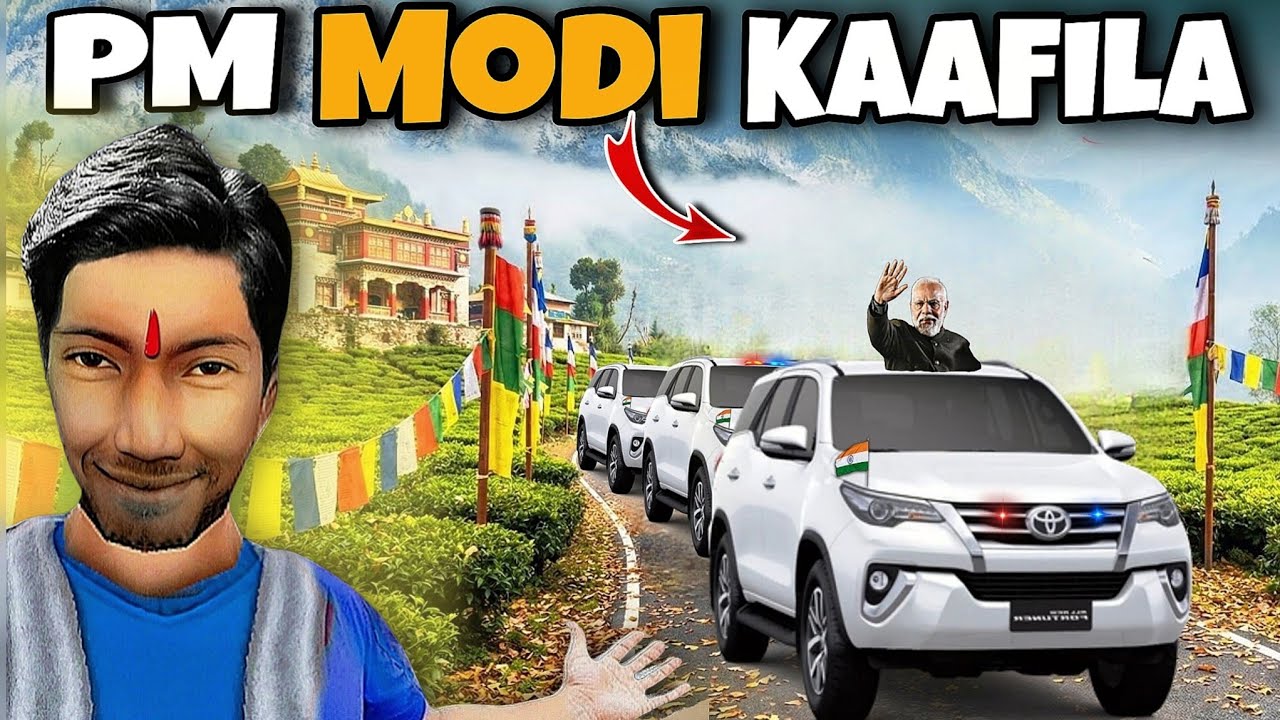 BUS SIMULATOR INDONESIA 🏔️😍 Delhi To Haryana PM Modi Ka Kaafila!!