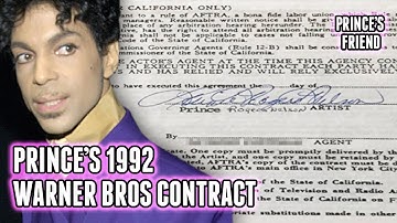 Prince 1992 Contract with Warner Bros Explained (Record-Breaking!!)