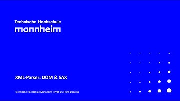 XML Parser: DOM und SAX
