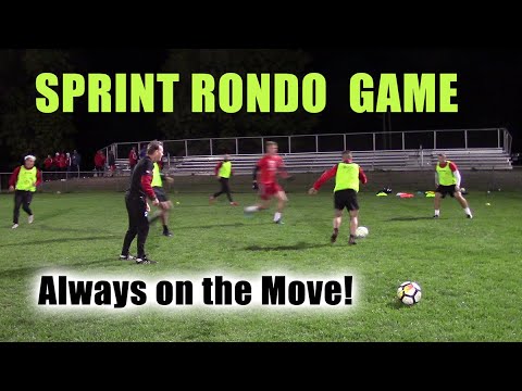 SoccerCoachTV - Sprint Rondo Game.