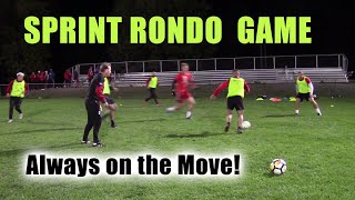 SoccerCoachTV - Sprint Rondo Game.